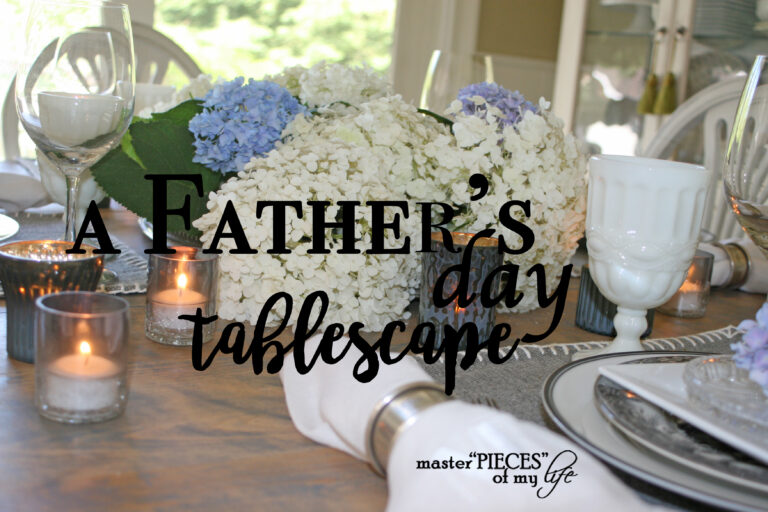 a father’s day tablescape