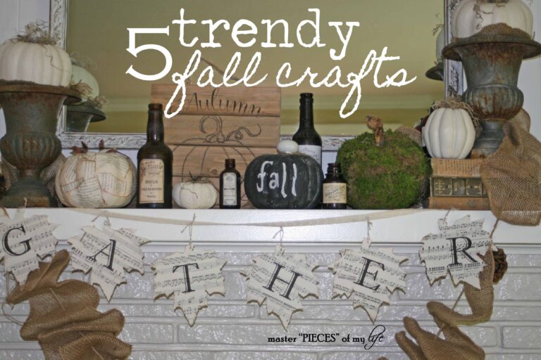 5 trendy fall crafts