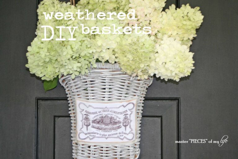weathered basket diy
