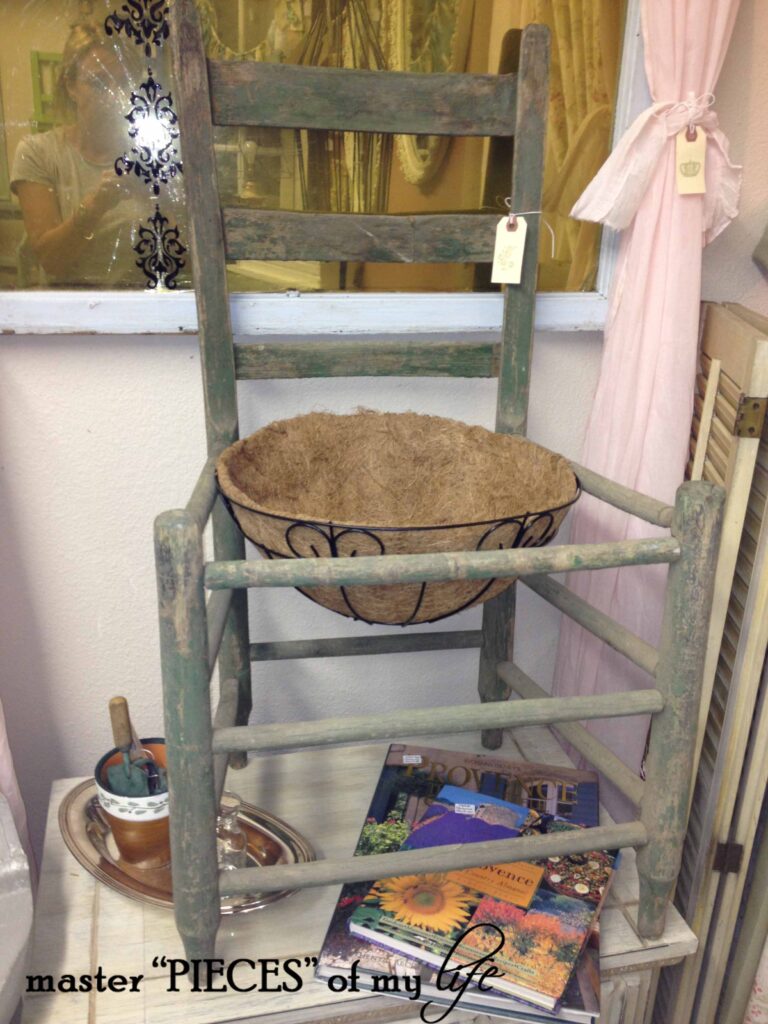 container gardening & old chairs