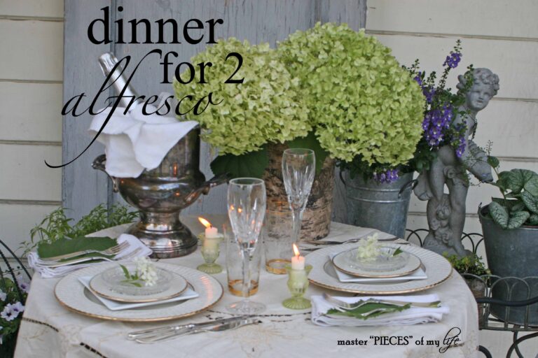 dinner for 2 al fresco