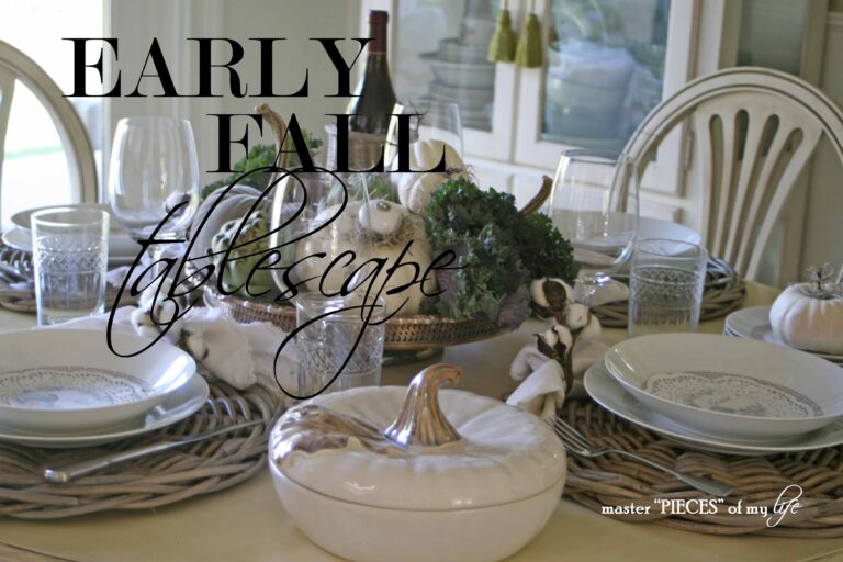 early fall tablescape