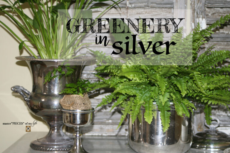 greenery in silver
