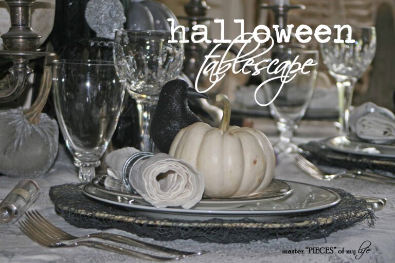 halloween tablescape