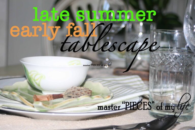 late summer | early fall tablescape