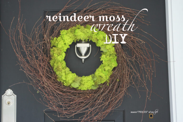 a reindeer moss wreath DIY