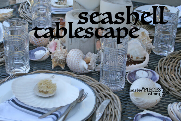 seashell tablescape