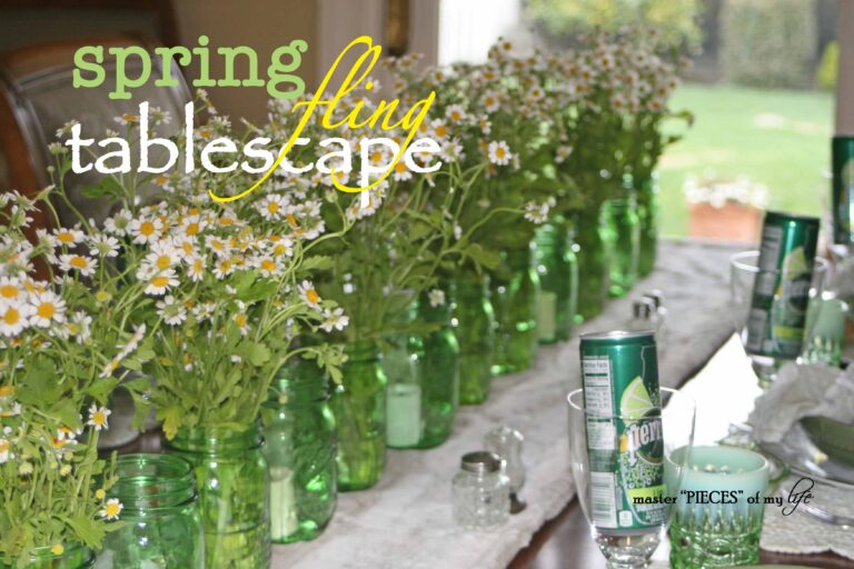 spring fling tablescape