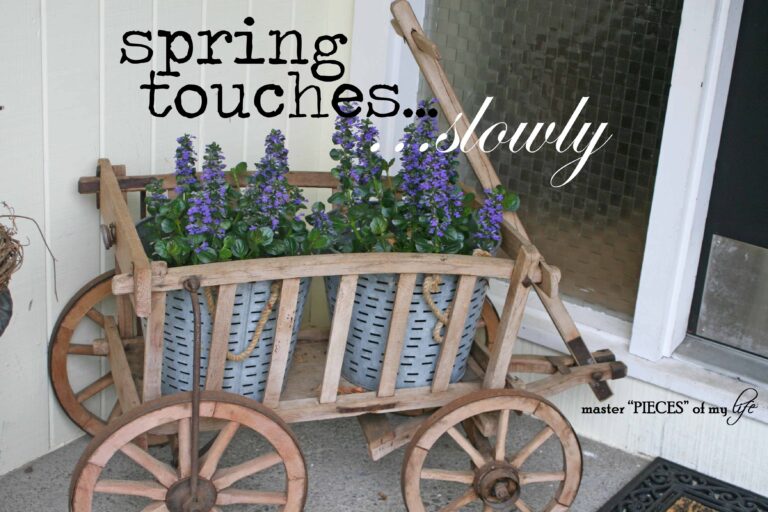 spring touches…slowly…