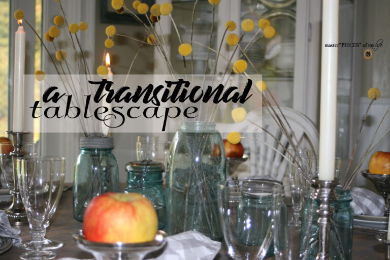 a transitional tablescape