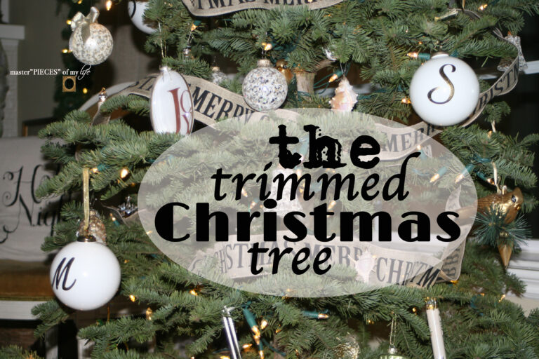 the trimmed Christmas tree