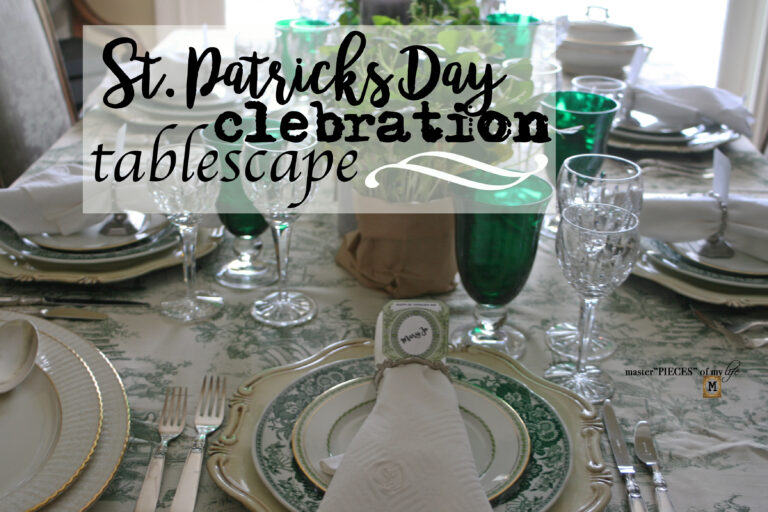 St. Patrick’s day celebration tablescape