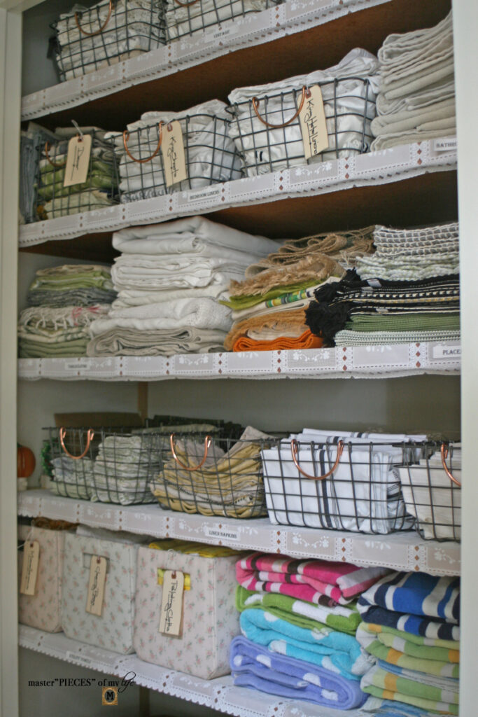 linen closet organization