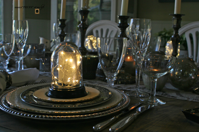 bright New Year's Eve tablescape