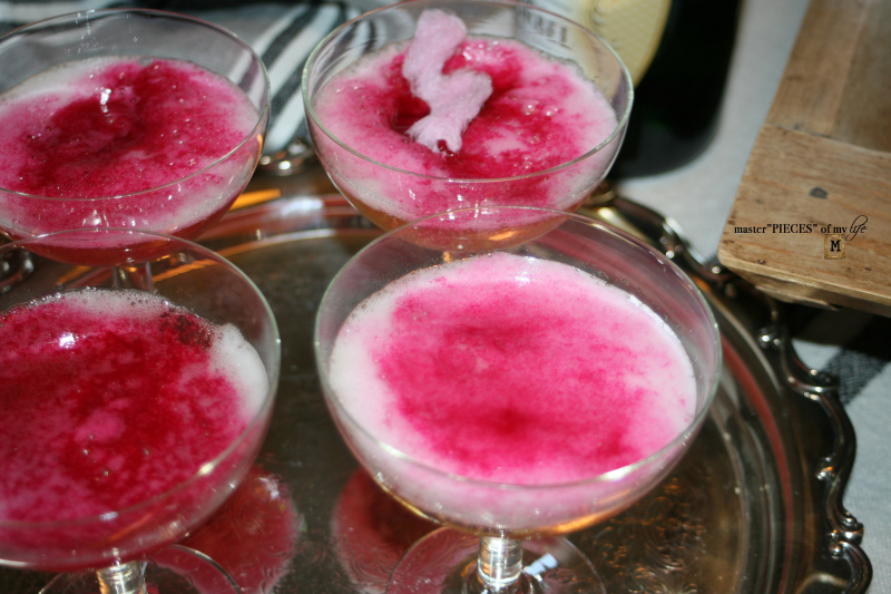 Cotton candy champagne cocktail 5