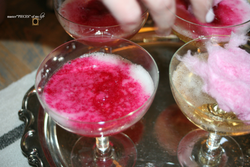Cotton candy champagne cocktail 8