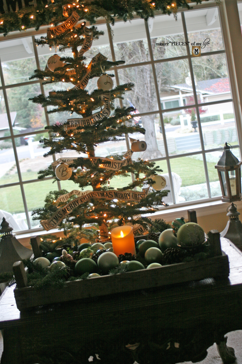 A trimmed christmas tree1