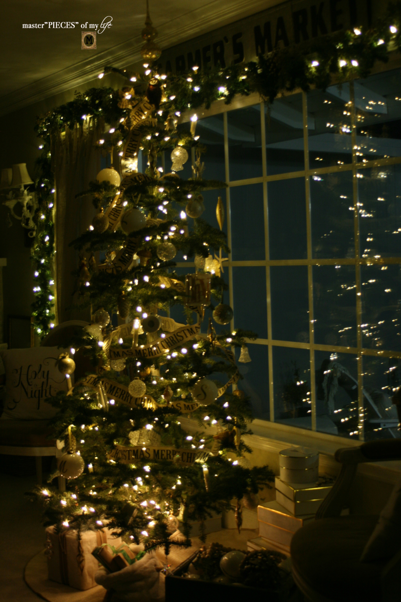 A trimmed christmas tree12