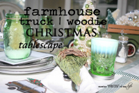 Farmhouse truck tablescape