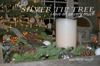 Christmas silver tip tree