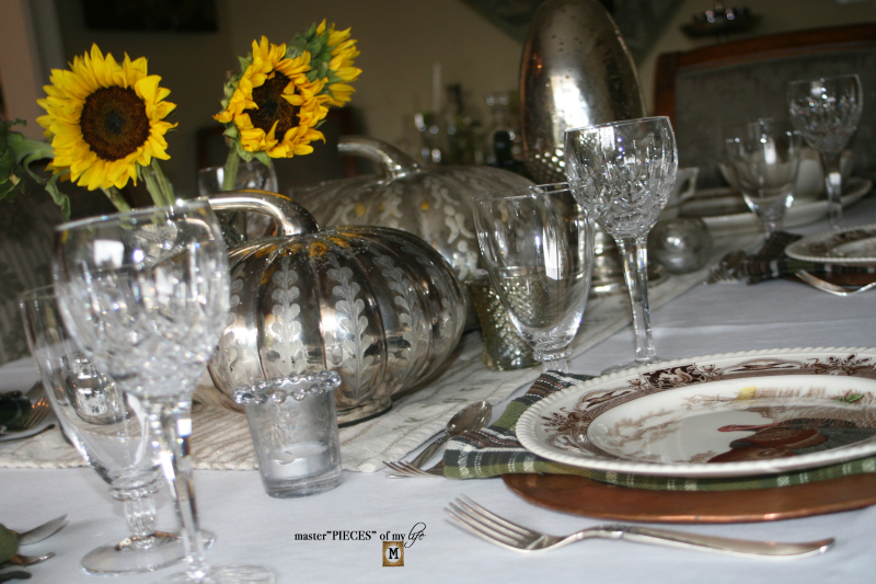 Mercury glass friendsgiving tablescape2