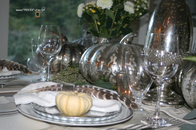 Mercury glass friendsgiving tablescape6 Mercury glass friendsgiving tablescape6
