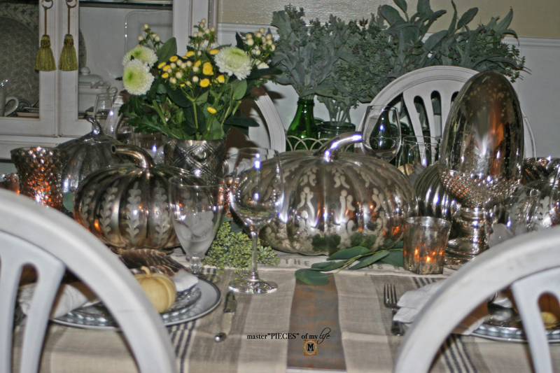 Mercury glass friendsgiving tablescape7 Mercury glass friendsgiving tablescape7