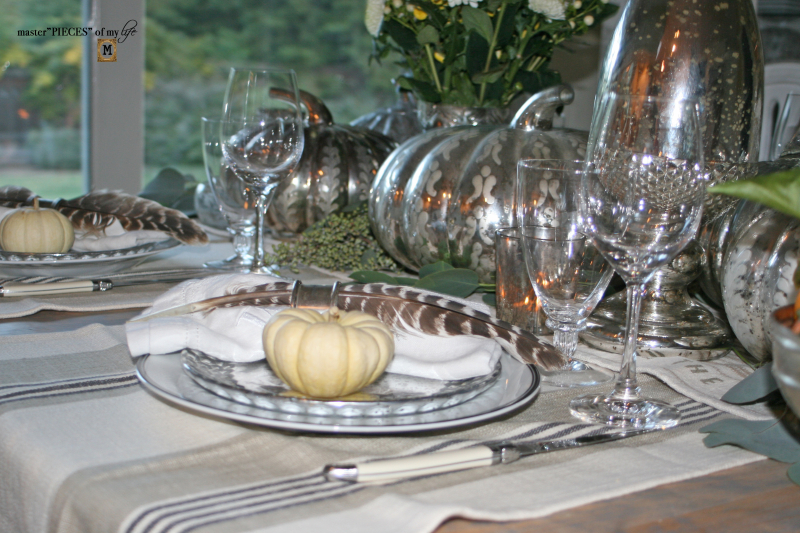 Mercury glass friendsgiving tablescape9 Mercury glass friendsgiving tablescape9