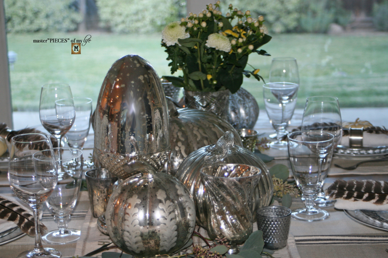 Mercury glass friendsgiving tablescape8 Mercury glass friendsgiving tablescape8