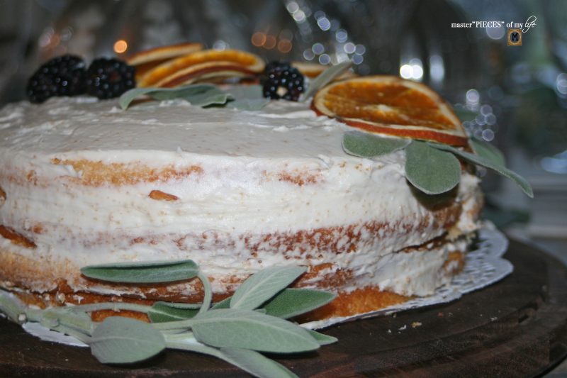 On the menu - orange  naked cake3