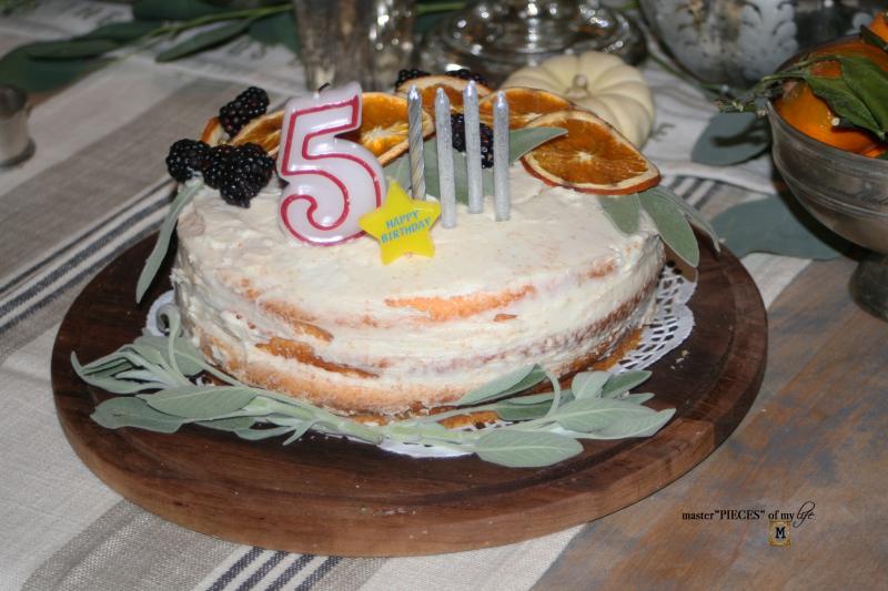 On the menu - orange  naked cake11