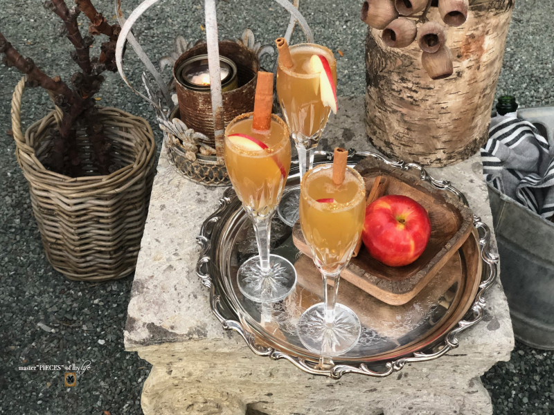 apple cider mimosas