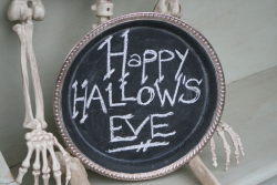 Happy hallows eve chalkboard