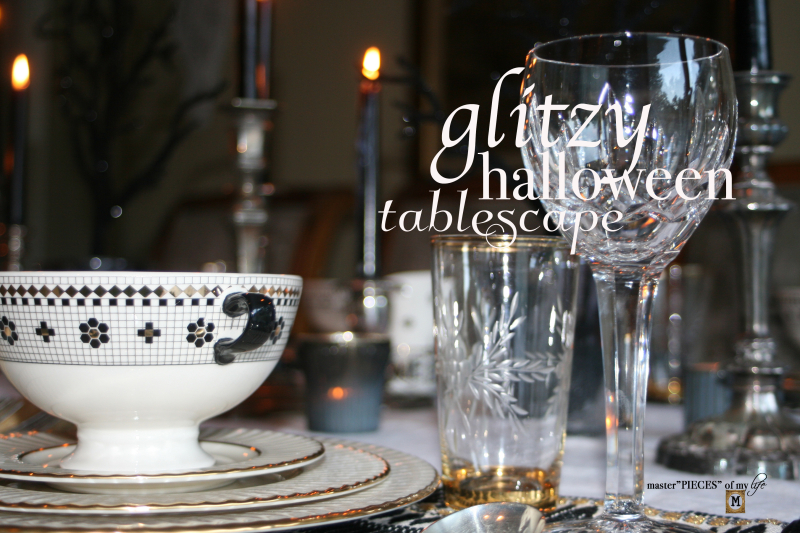 Glitzy halloween tablescape Glitzy halloween tablescape