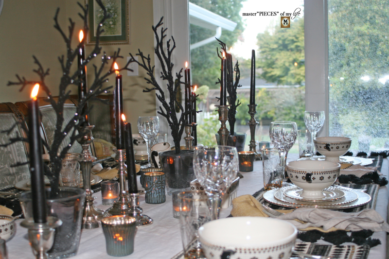 Glitzy halloween tablescape 5 Glitzy halloween tablescape 5