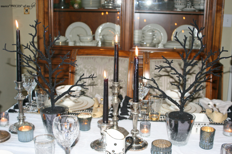 Glitzy halloween tablescape 6 Glitzy halloween tablescape 6