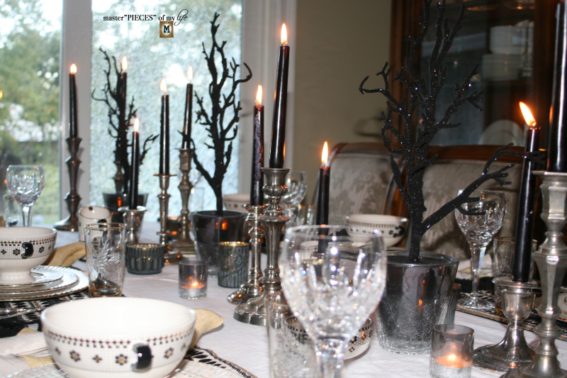 Glitzy halloween tablescape 7 Glitzy halloween tablescape 7