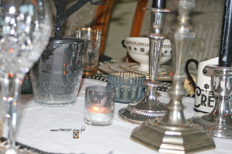 Glitzy halloween tablescape 8 Glitzy halloween tablescape 8