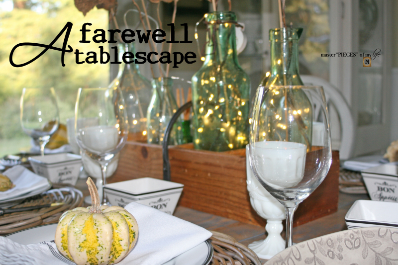 A farewell tablescape