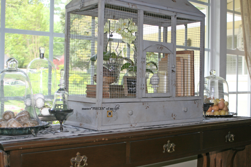 Thru the seasons - ornamental birdcage 12