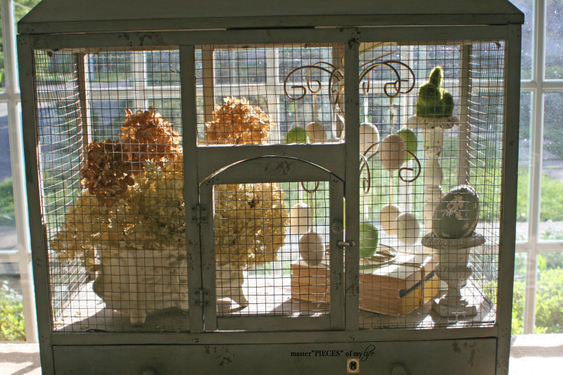 Thru the seasons - ornamental birdcage 13