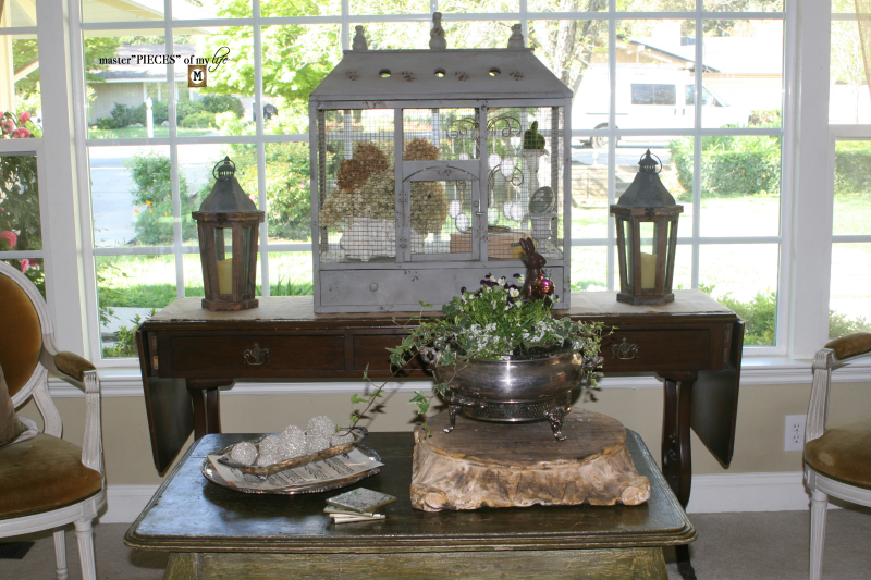 Thru the seasons - ornamental birdcage 14