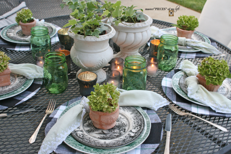 Last day of summer garden tablescape 2