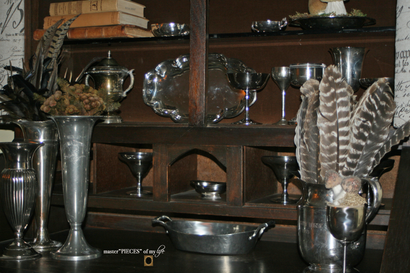 Secretary desk dressed up for fall 1