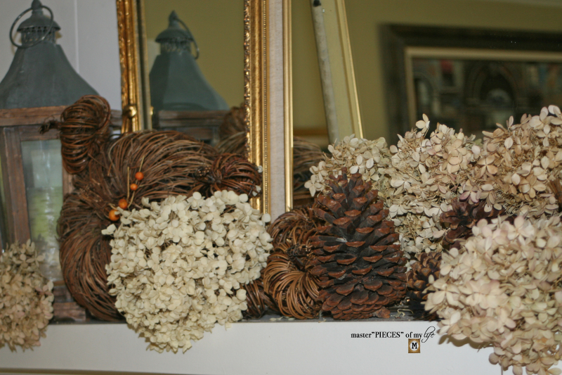 Rustic autumn mantel 5