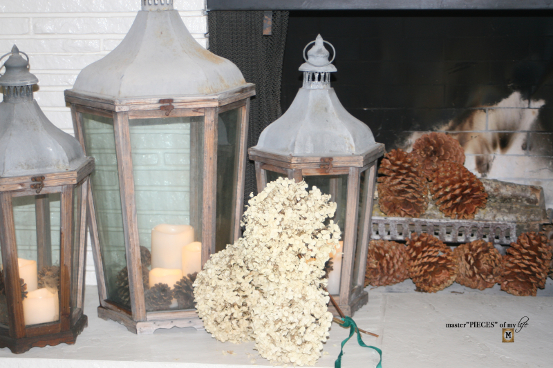 Rustic autumn mantel 9