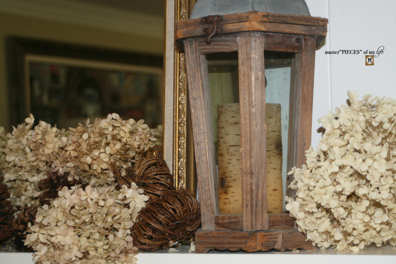 Rustic autumn mantel 11