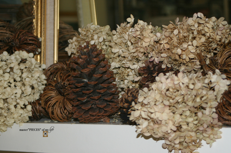 Rustic autumn mantel 12