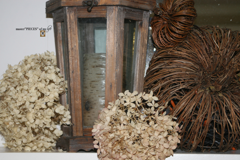 Rustic autumn mantel 13