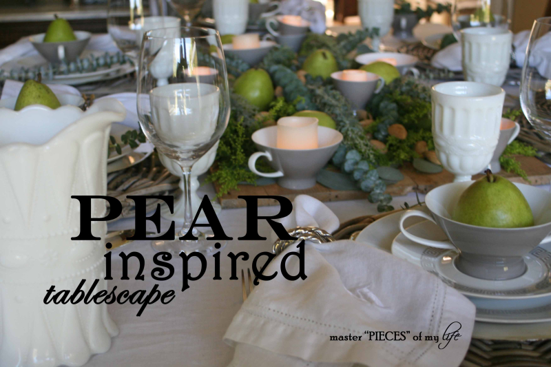 Pear tablescape